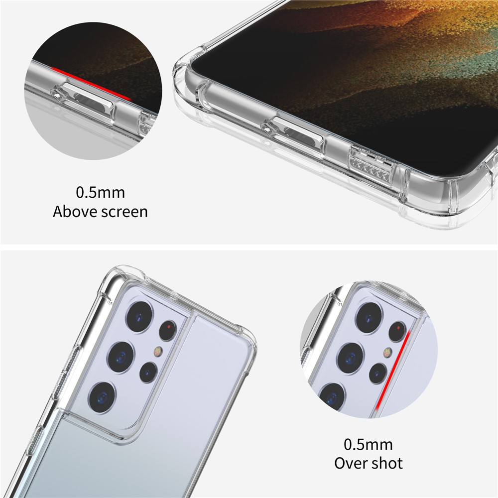 LEEU DESIGN Air Cushion Shockproof TPU Phone Shell with Voice Conversion Jack for Samsung Galaxy S21 Ultra-6