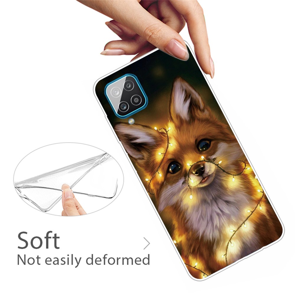 For Samsung Galaxy A12 Pattern Printing Flexible High Quality TPU Phone Case - Dog-2