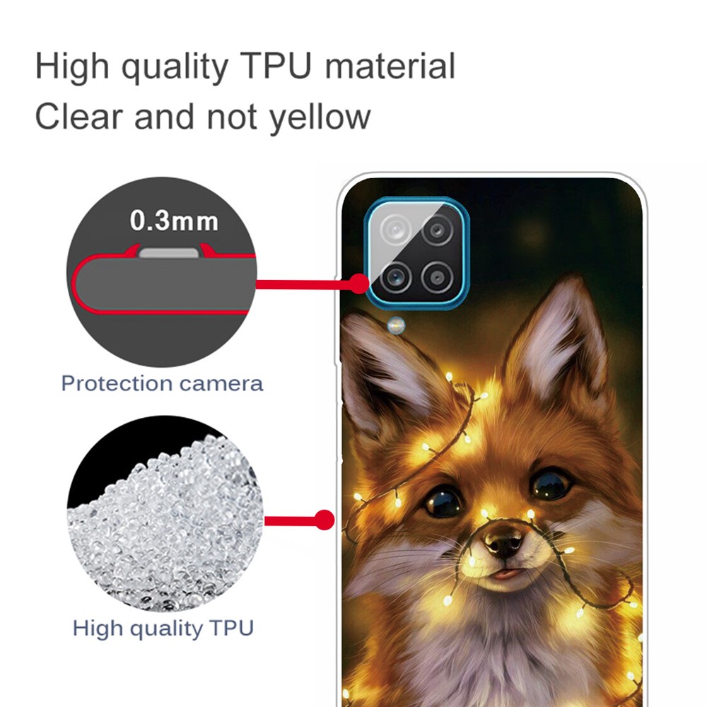 For Samsung Galaxy A12 Pattern Printing Flexible High Quality TPU Phone Case - Dog-3