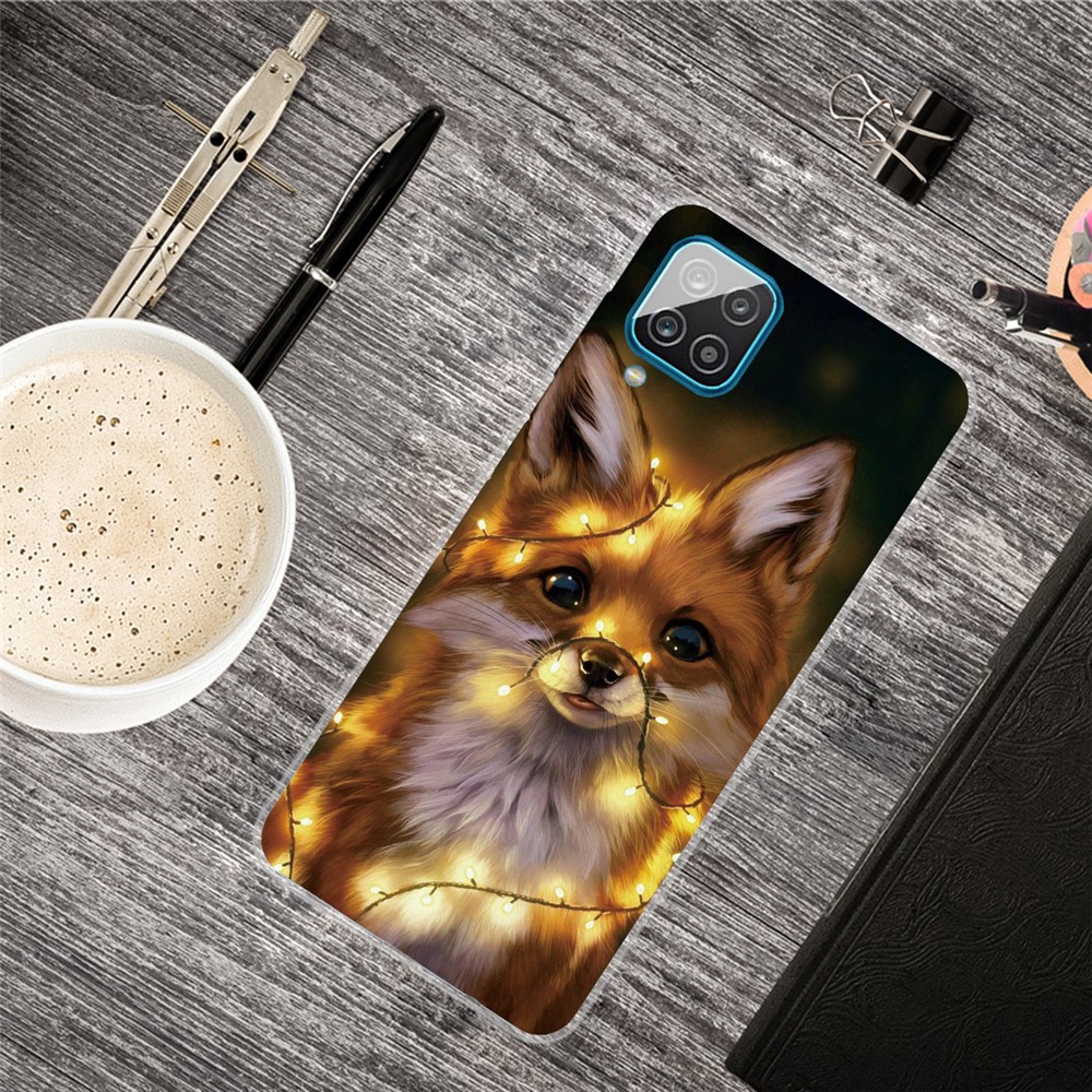 For Samsung Galaxy A12 Pattern Printing Flexible High Quality TPU Phone Case - Dog-4