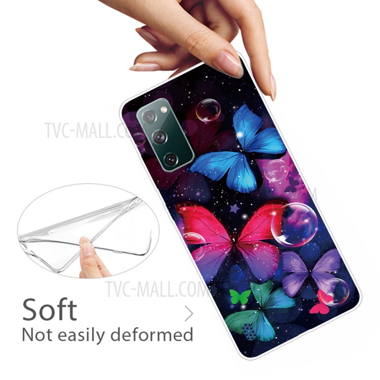 Pattern Printing Flexible TPU Phone Case for Samsung Galaxy S20 FE/S20 Fan Edition/S20 FE 5G/S20 Fan Edition 5G - Butterfly-2