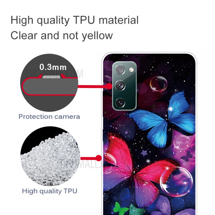 Pattern Printing Flexible TPU Phone Case for Samsung Galaxy S20 FE/S20 Fan Edition/S20 FE 5G/S20 Fan Edition 5G - Butterfly-3