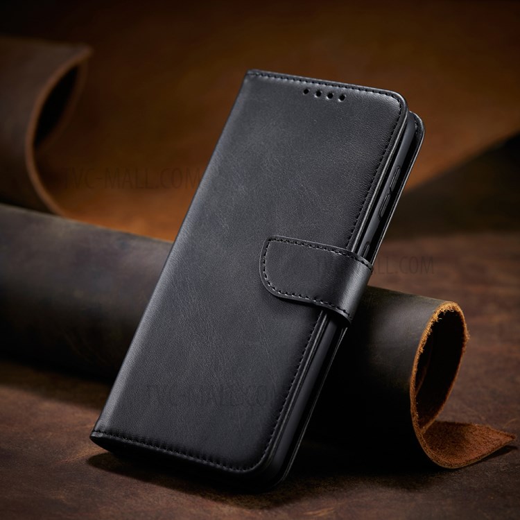 Classic Style Auto-absorbed Leather Phone Protective Cover Case with Clasp for Samsung Galaxy S21+ 5G - Black-10