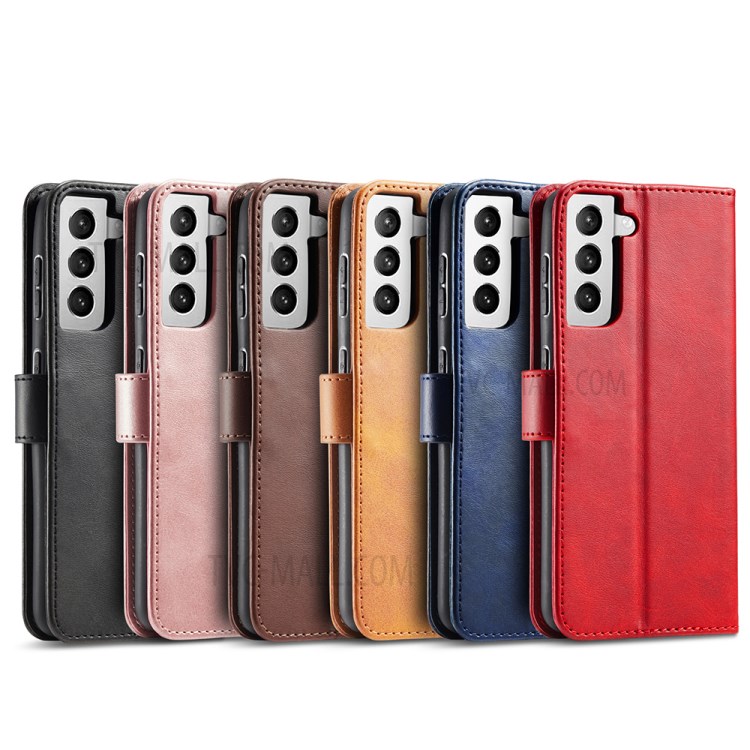 Classic Style Auto-absorbed Leather Phone Protective Cover Case with Clasp for Samsung Galaxy S21+ 5G - Black-16