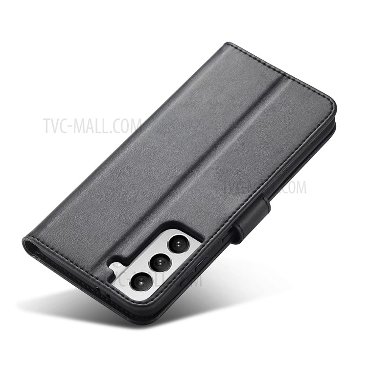 Classic Style Auto-absorbed Leather Phone Protective Cover Case with Clasp for Samsung Galaxy S21+ 5G - Black-2