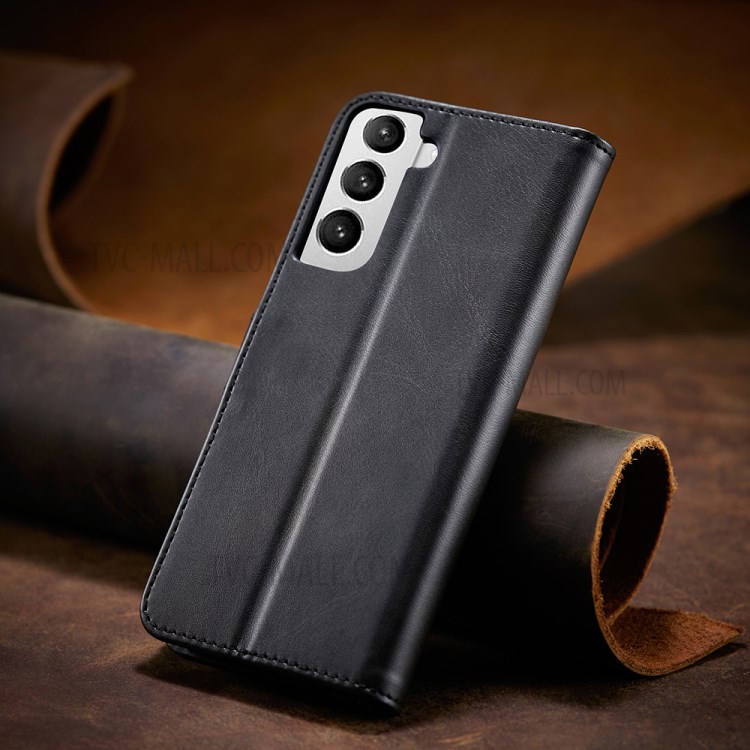 Classic Style Auto-absorbed Leather Phone Protective Cover Case with Clasp for Samsung Galaxy S21+ 5G - Black-9