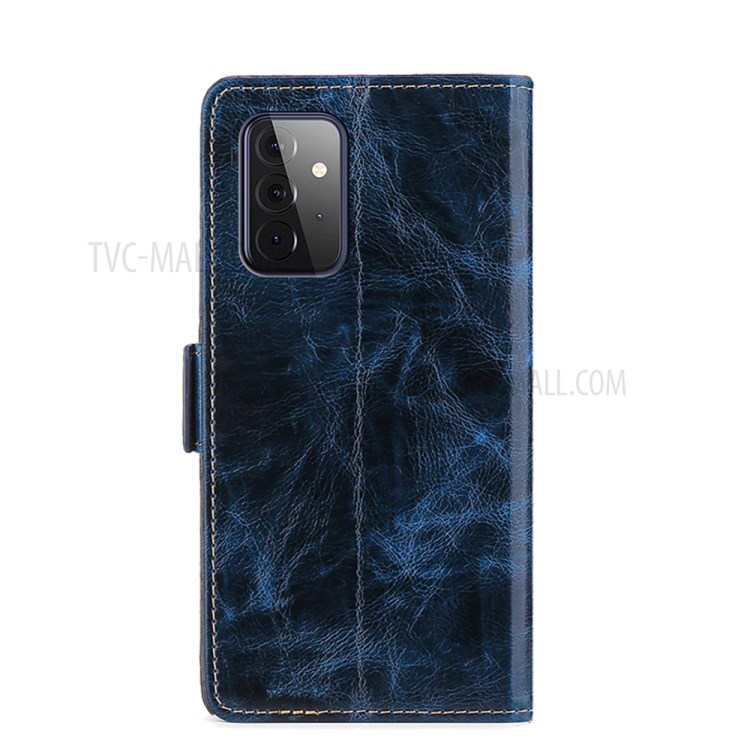 TPU + PU Leather Stand Case for Samsung Galaxy A72 5G - Blue-2