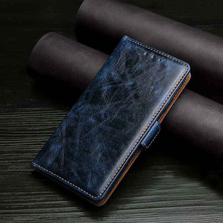 TPU + PU Leather Stand Case for Samsung Galaxy A72 5G - Blue-7