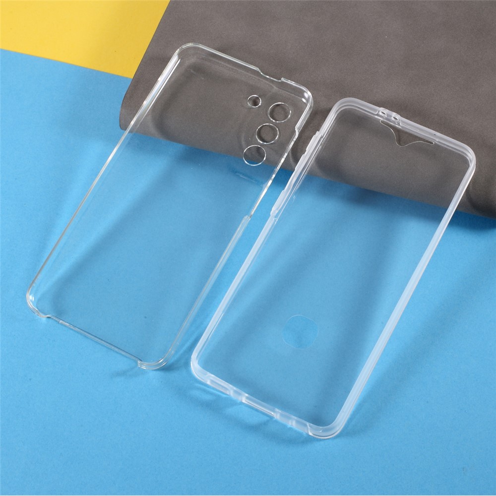 PET Cover + TPU Frame + Acrylic Panel Phone Shell for Samsung Galaxy S21 Plus 5G Clear Full Protection Hybrid Case