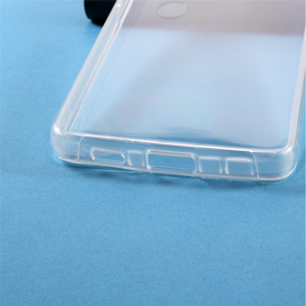 PET Cover + TPU Frame + Acrylic Panel Clear Full Protection Phone Shell for Samsung Galaxy S21 Ultra Hybrid Case-8