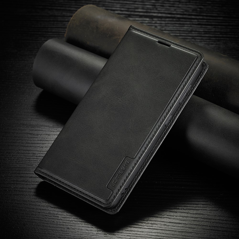 LC.IMEEKE LC-001 Series Card Slots Design Leather Phone Cover Case for Samsung Galaxy S21 Plus 5G - Black-7