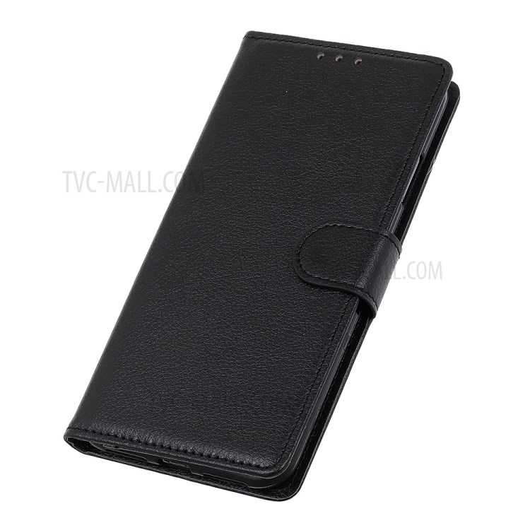 Estilo de Estilo Clásico Litchi Textura de Cuero Funda Para Teléfonos Para Samsung Galaxy A02s (164.2x75.9x9.1 Mm) - Negro-6