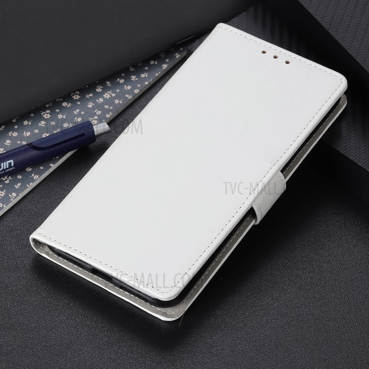 Crazy Horse Wallet Stand Leather Protective Shell Case for Samsung Galaxy A02s (EU Version) - White-11