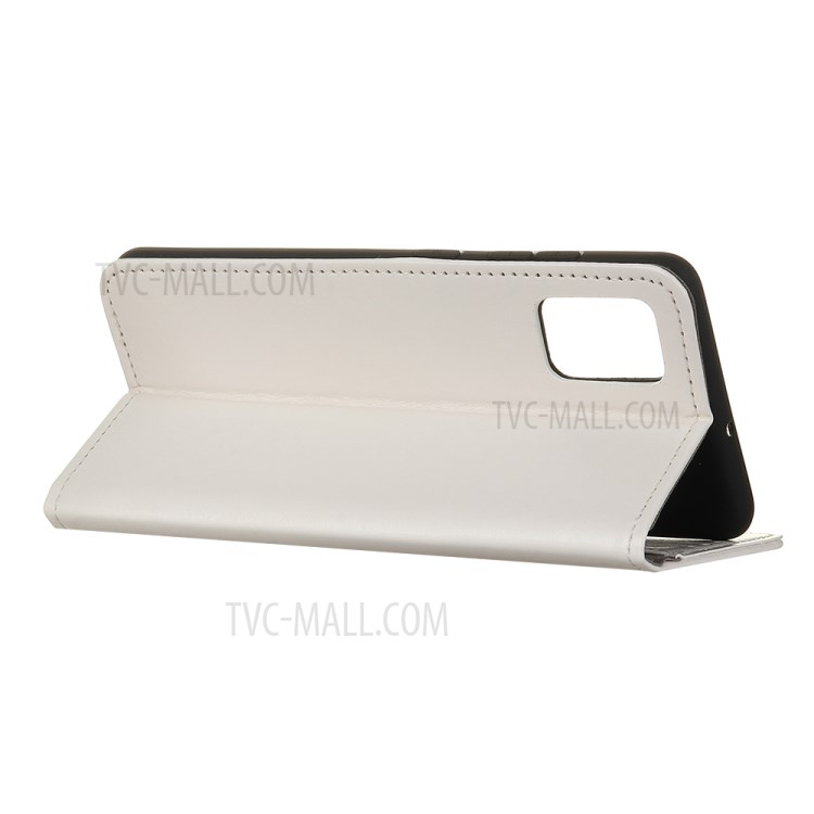 Crazy Horse Wallet Stand Leather Protective Shell Case for Samsung Galaxy A02s (EU Version) - White-4