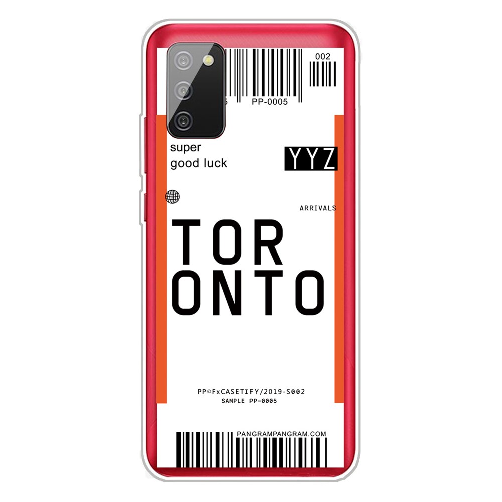 Multiple Style Boarding Check Flexible TPU Case Protector Cover for Samsung Galaxy A02s (EU Version) - Toronto-1