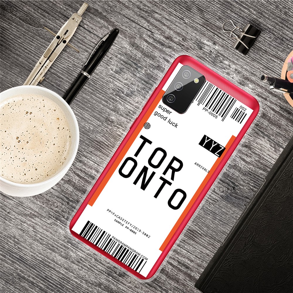 Multiple Style Boarding Check Flexible TPU Case Protector Cover for Samsung Galaxy A02s (EU Version) - Toronto-4