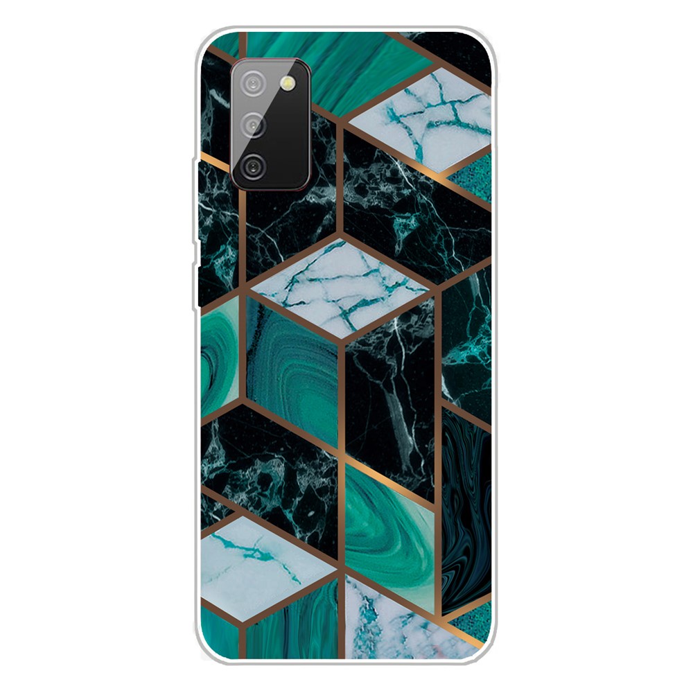 Marble Pattern Printing Flexible TPU Phone Case for Samsung Galaxy A02s (EU Version) - Style N-1