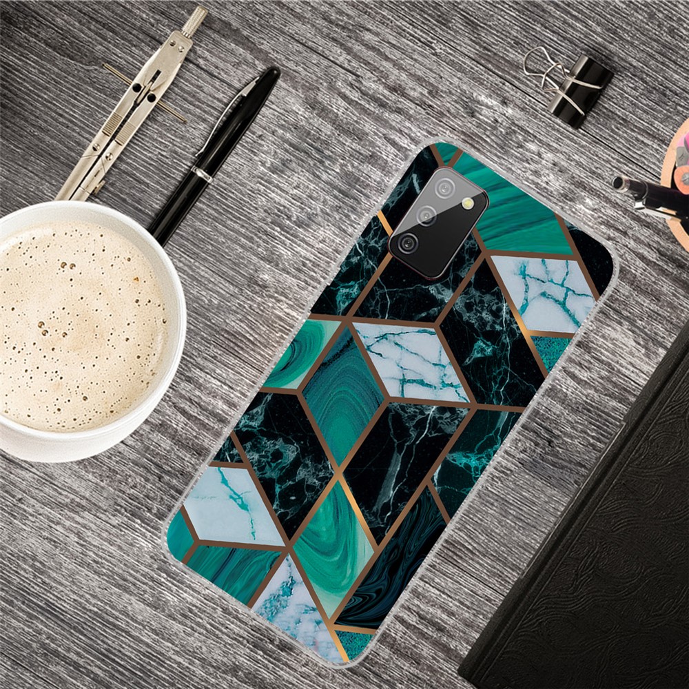 Marble Pattern Printing Flexible TPU Phone Case for Samsung Galaxy A02s (EU Version) - Style N-4