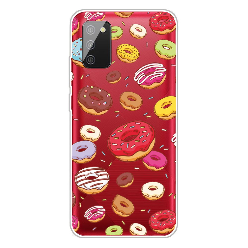 Étui de Téléphone TPU Flexible Résistant Aux Modèles IMD Pour Samsung Galaxy A02s (164.2x75.9x9.1mm) - Donut