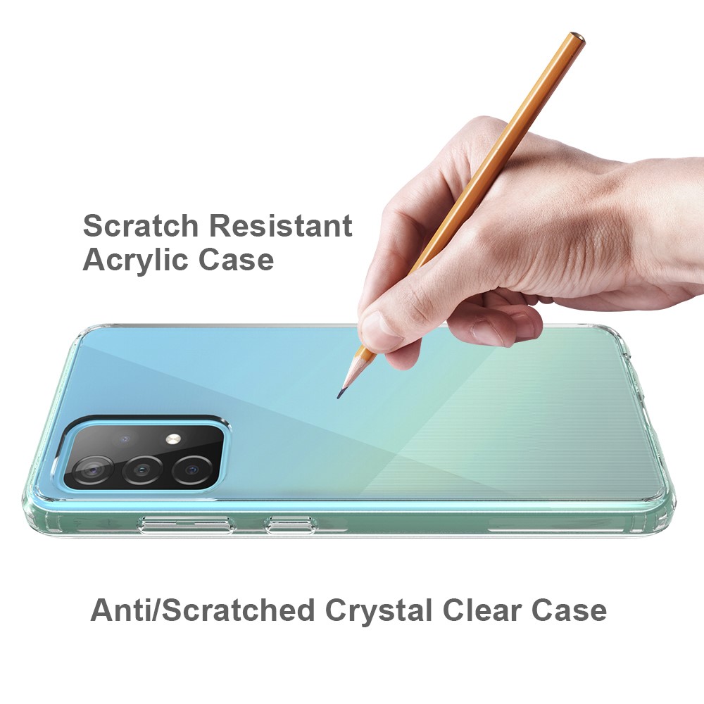 For Samsung Galaxy A52 4G Clear Anti-scratch Acrylic + TPU Back Hybrid Shell-6