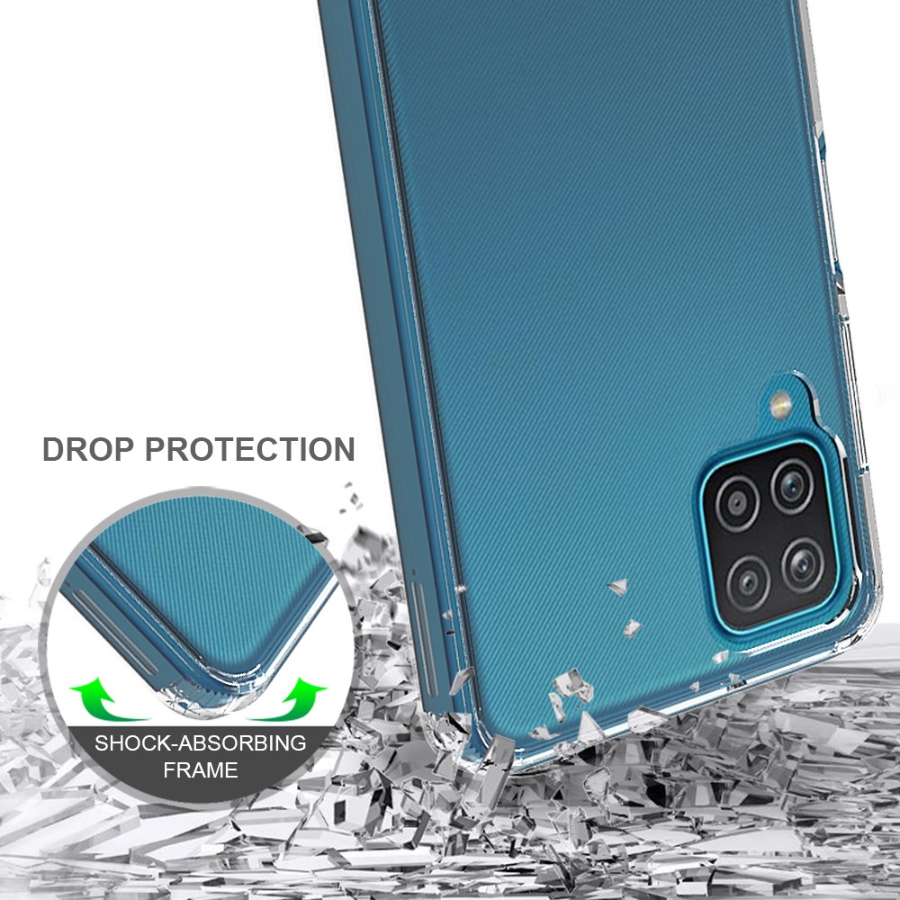 Clear Anti-scratch Case for Samsung Galaxy A12 Acrylic + TPU Back Phone Shell-4
