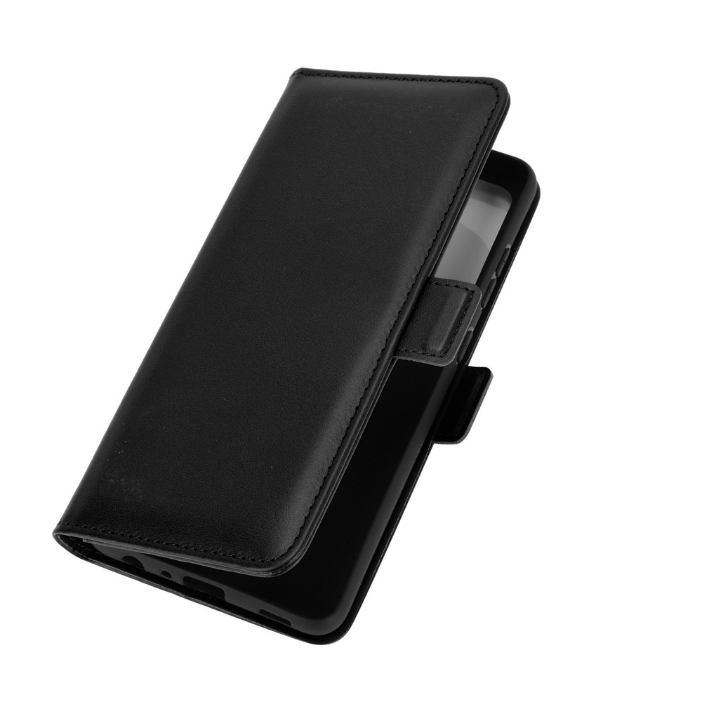 Full Protection Dual Magnetic Clasp Folio Flip Leather Cover Case for Samsung Galaxy A52 5G - Black-8