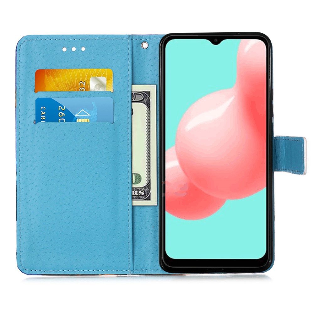 Pattern Printing Leather Wallet Stand Cover Case for Samsung Galaxy A52 5G - Mandala-3