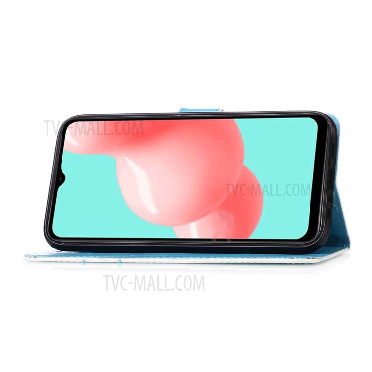Pattern Printing Leather Wallet Stand Case for Samsung Galaxy A72 5G - Butterfly and Heart-4