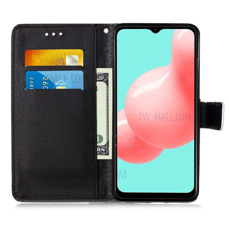 Pattern Printing Leather Wallet Stand Case for Samsung Galaxy A72 5G - Tiger-3