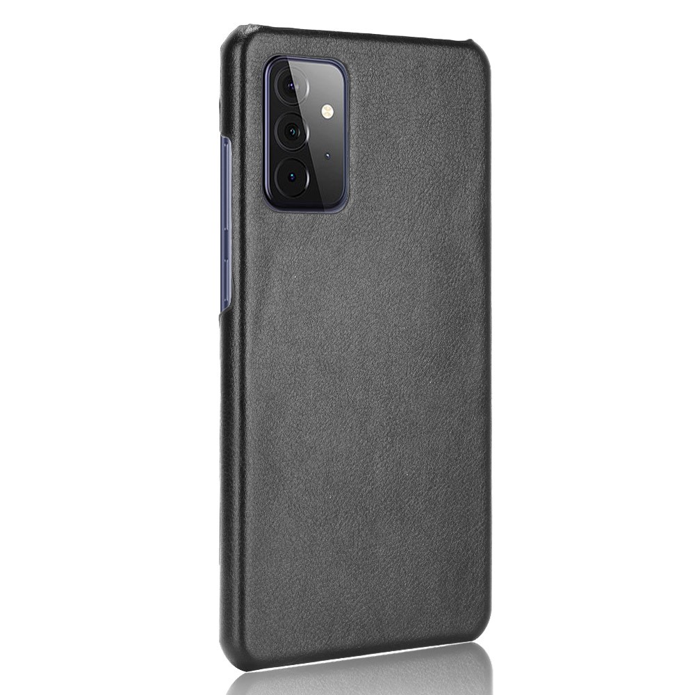 Litchi Texture PU Leather Coated PC Mobile Casing for Samsung Galaxy A72 5G - Black-3