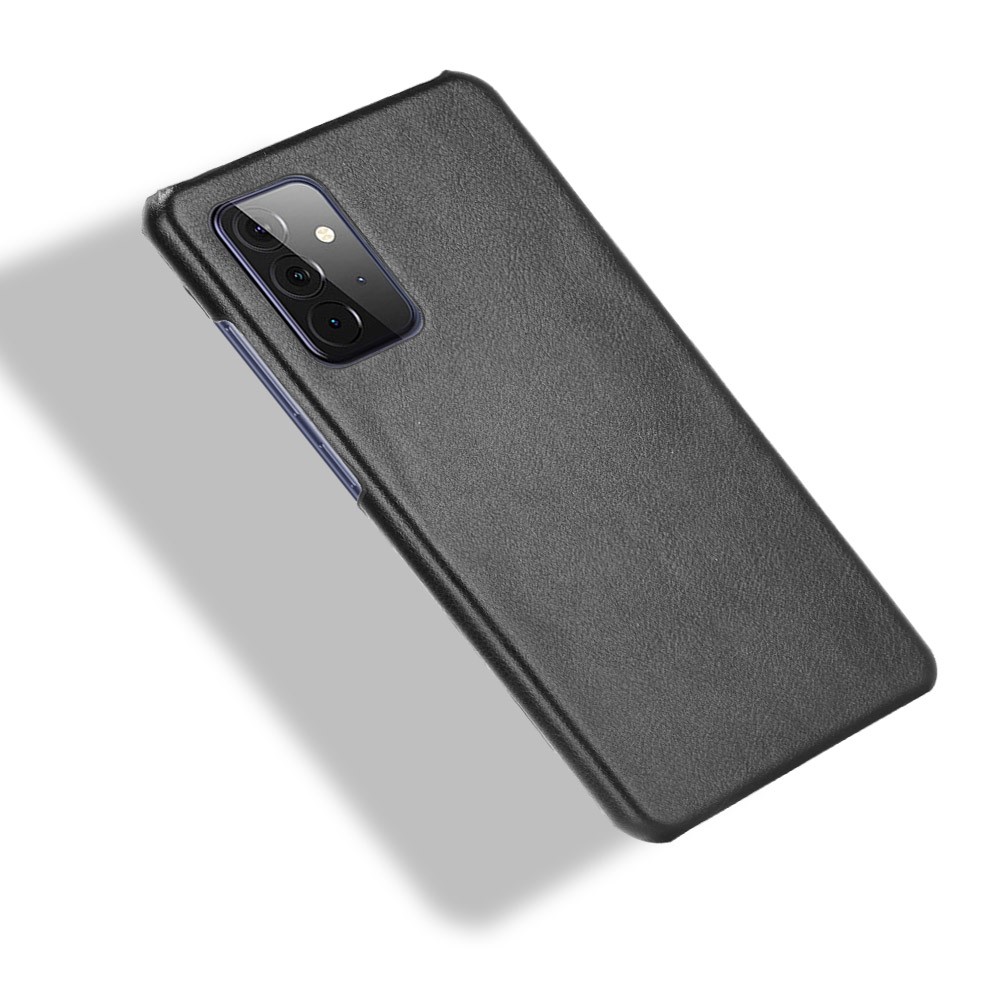 Litchi Texture PU Leather Coated PC Mobile Casing for Samsung Galaxy A72 5G - Black-4