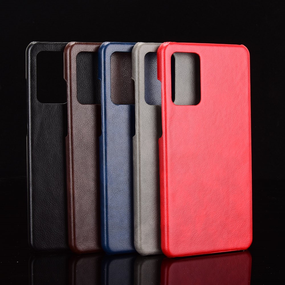 Litchi Texture PU Leather Coated PC Mobile Casing for Samsung Galaxy A72 5G - Black-6