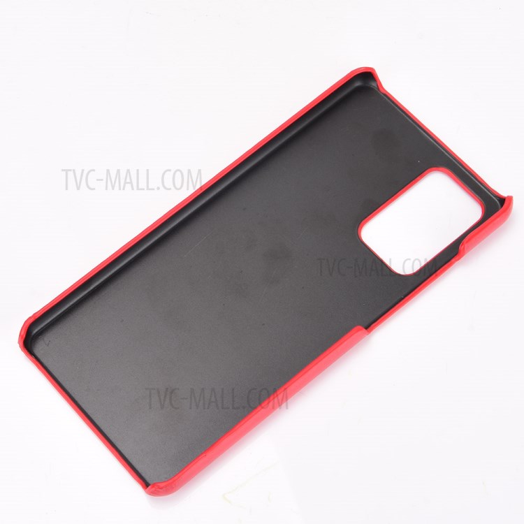 Litchi Texture PU Leather Coated PC Mobile Casing for Samsung Galaxy A72 5G - Red-5