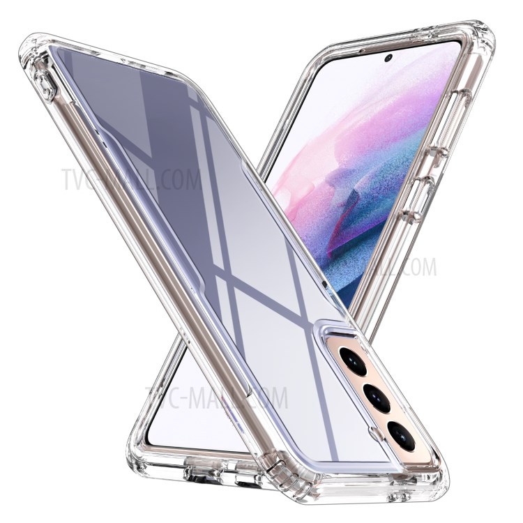 Crystal Clear Shield Full Protection Flexible TPU Phone Case for Samsung Galaxy S21 Plus 5G-1