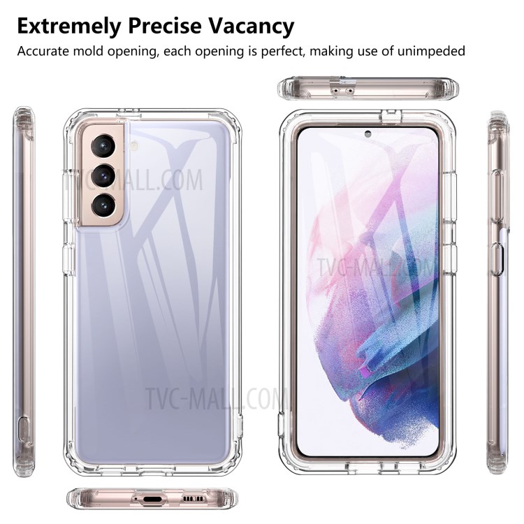 Crystal Clear Shield Full Protection Flexible TPU Phone Case for Samsung Galaxy S21 Plus 5G-2