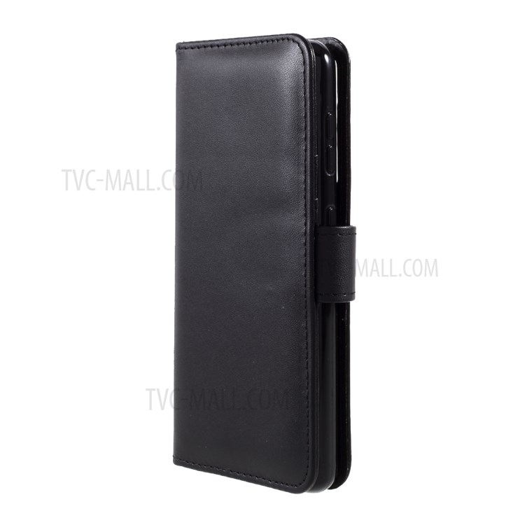 For Samsung Galaxy S21 Plus Wallet Stand Design PU Leather Folio Flip Mobile Cover - Black-2