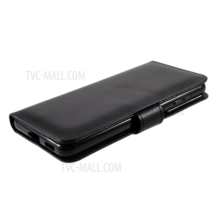 For Samsung Galaxy S21 Plus Wallet Stand Design PU Leather Folio Flip Mobile Cover - Black-6