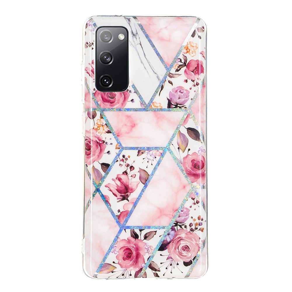 Marble Pattern Printing IMD Design TPU Cover for Samsung Galaxy S20 FE/S20 Fan Edition/S20 FE 5G/S20 Fan Edition 5G - Rose-3