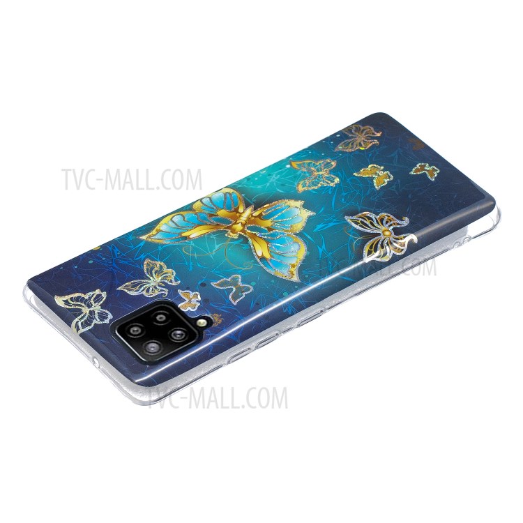 Marble Pattern Printing IMD Design TPU Cover for Samsung Galaxy A42 5G - Butterfly-4