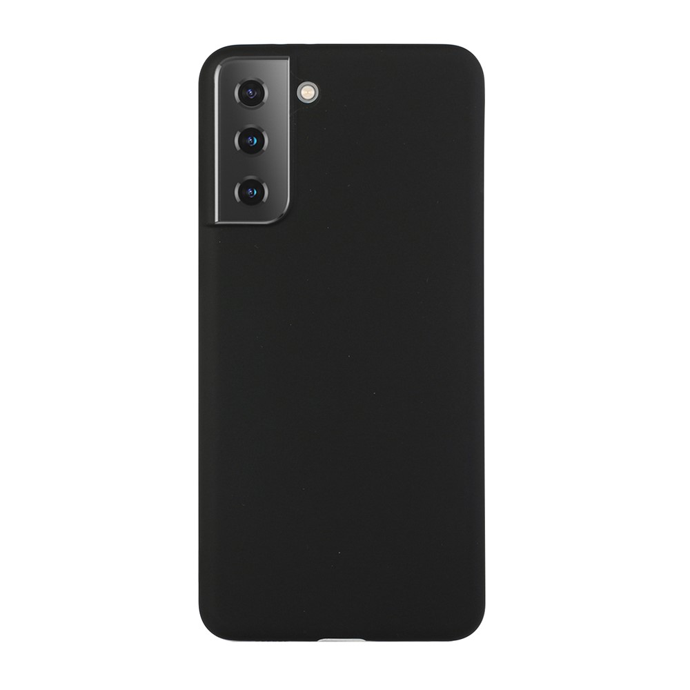 Candy Color Soft TPU Phone Shell for Samsung Galaxy S21+ - Black-1