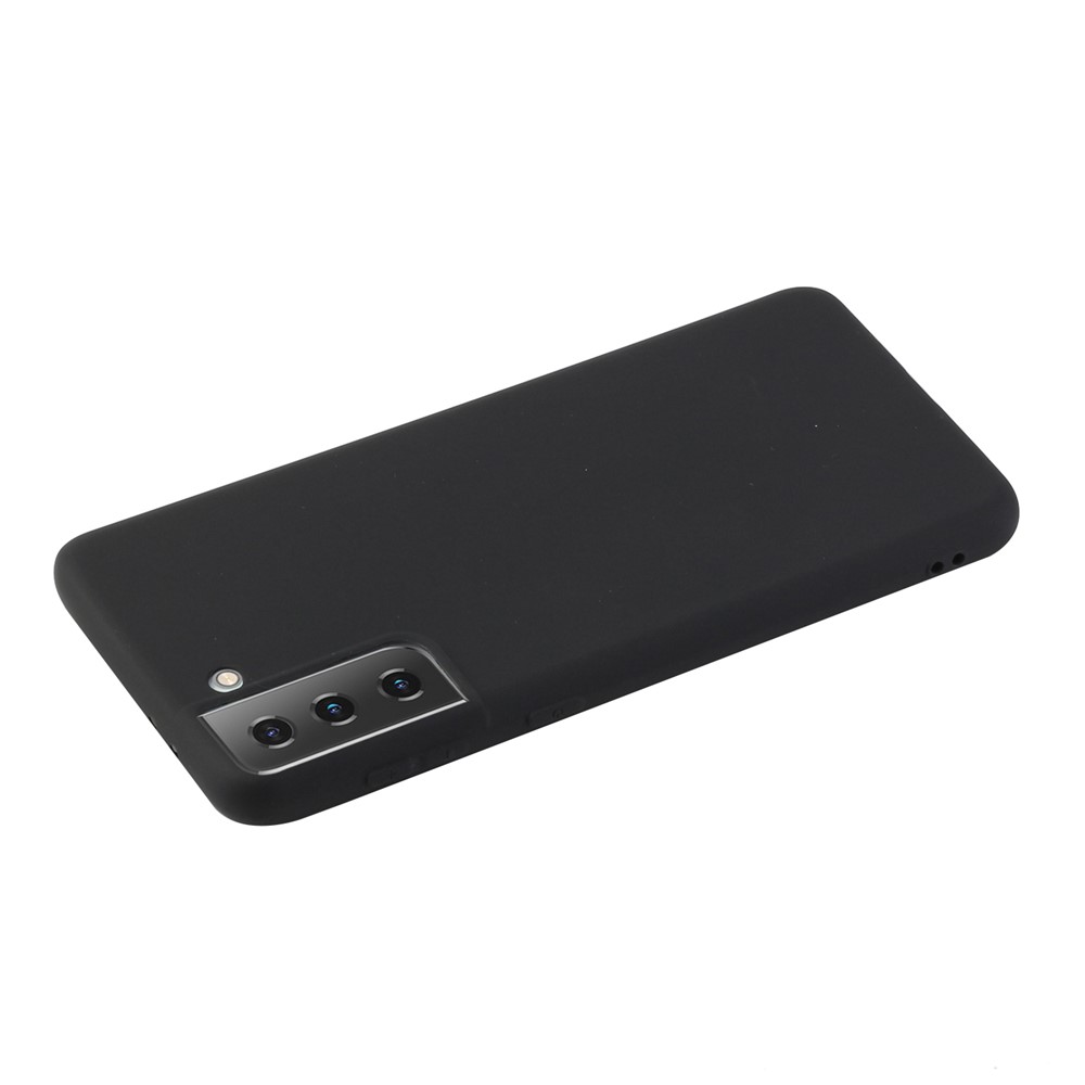 Candy Color Soft TPU Phone Shell for Samsung Galaxy S21+ - Black-3