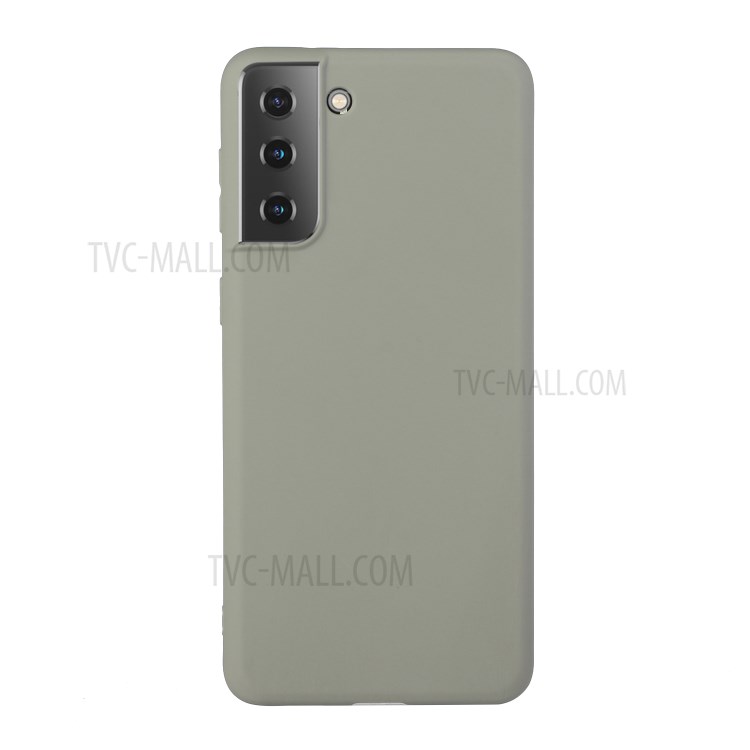 Candy Color Soft TPU Phone Shell for Samsung Galaxy S21+ - Grey-1