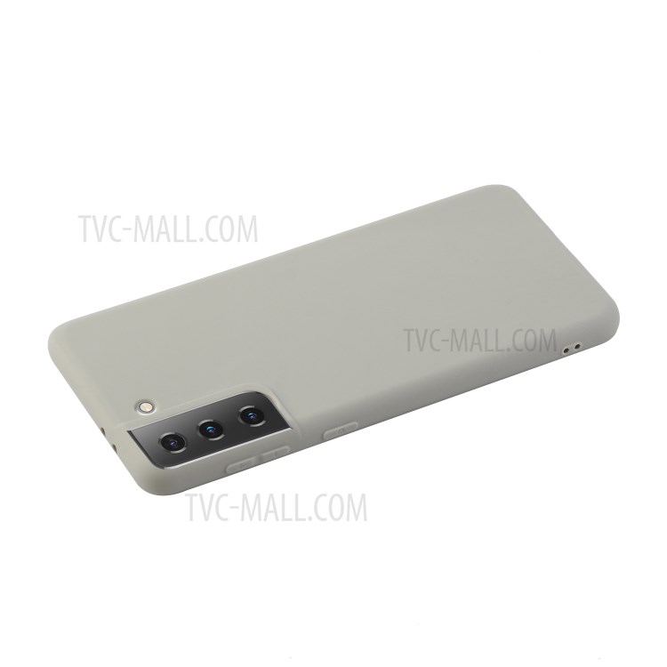 Candy Color Soft TPU Phone Shell for Samsung Galaxy S21+ - Grey-3
