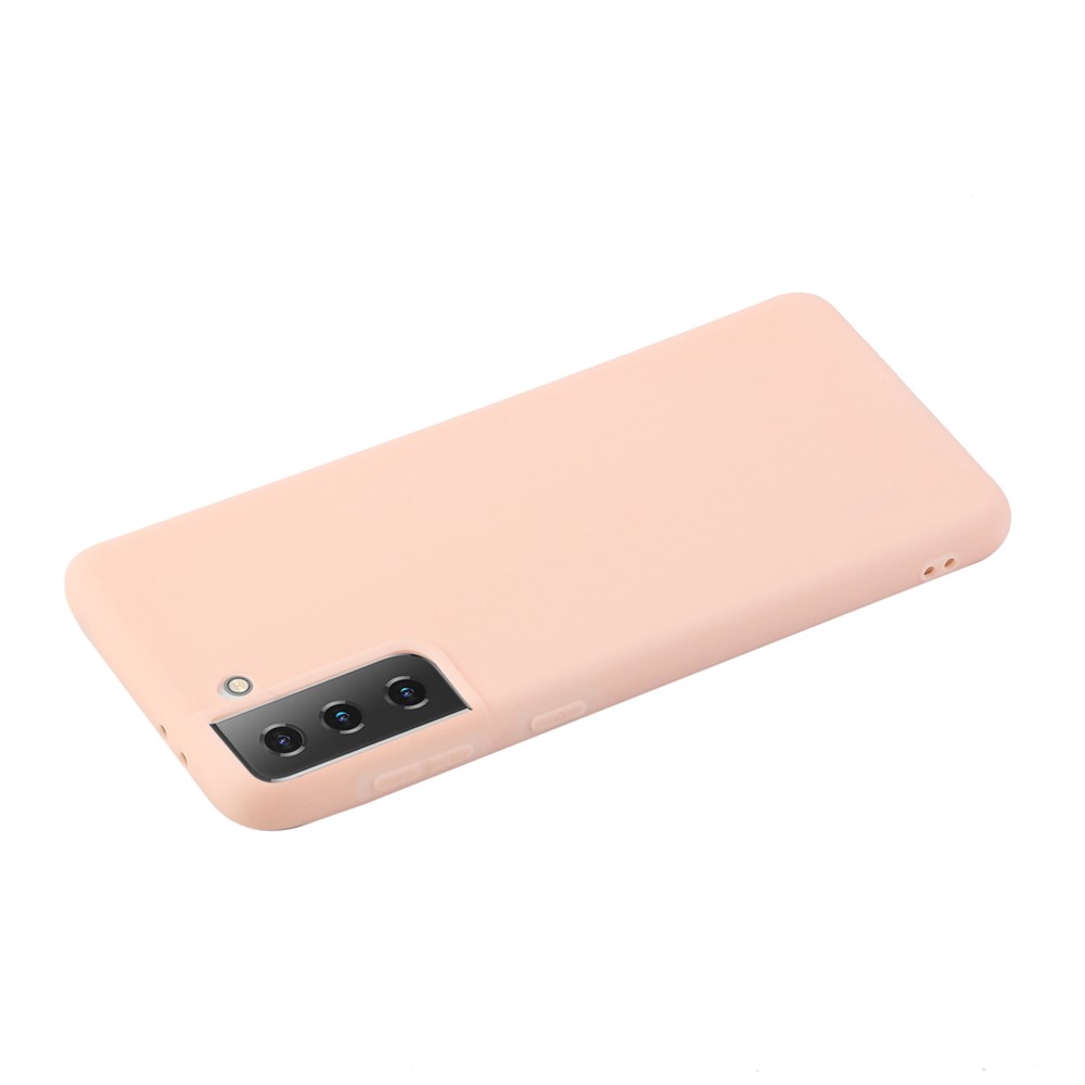 Candy Color Soft TPU Phone Shell for Samsung Galaxy S21+ - Light Pink-3