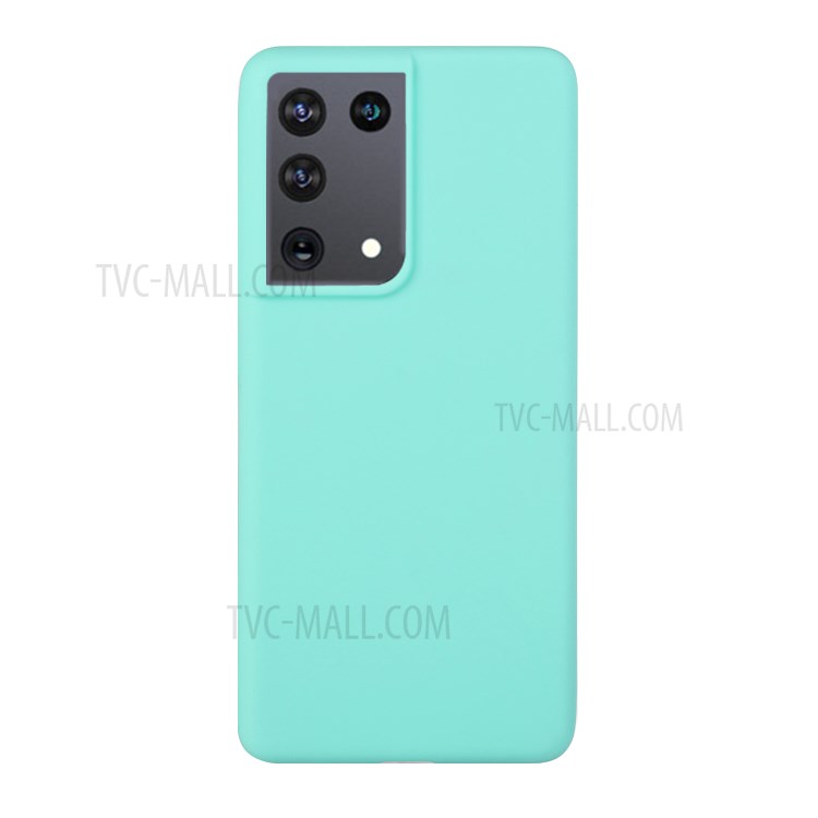 Candy Color Soft TPU Phone Shell for Samsung Galaxy S21 Ultra 5G - Baby Blue-1