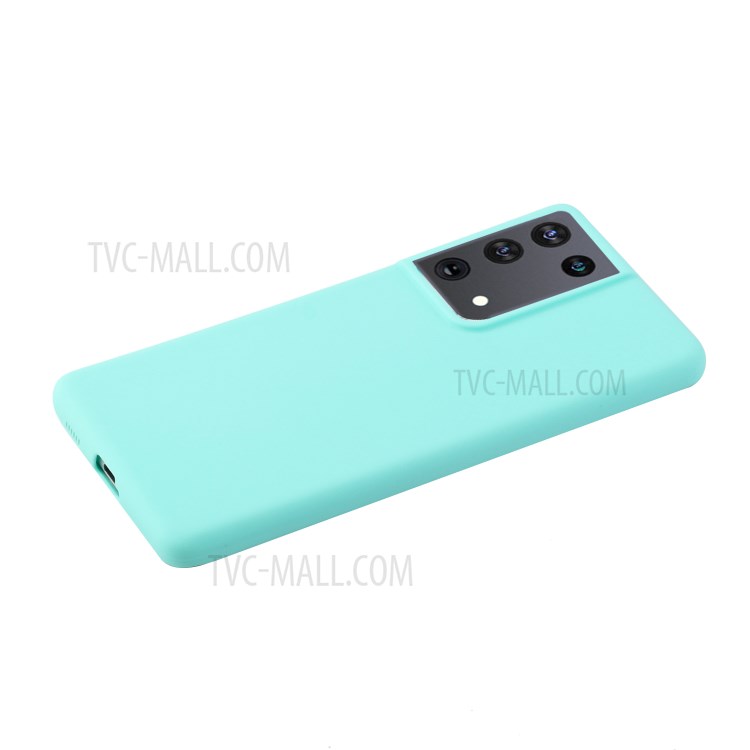 Candy Color Soft TPU Phone Shell for Samsung Galaxy S21 Ultra 5G - Baby Blue-2