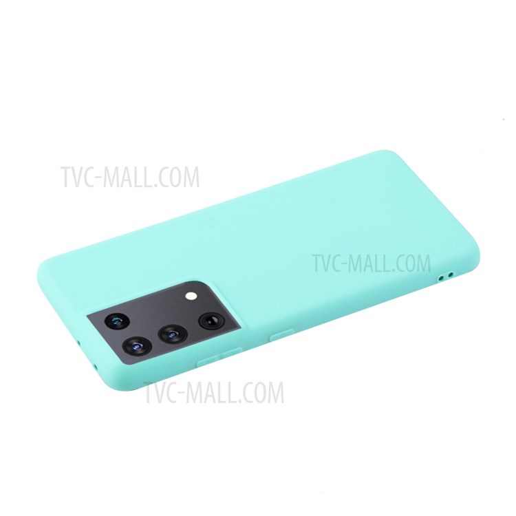 Candy Color Soft TPU Phone Shell for Samsung Galaxy S21 Ultra 5G - Baby Blue-3