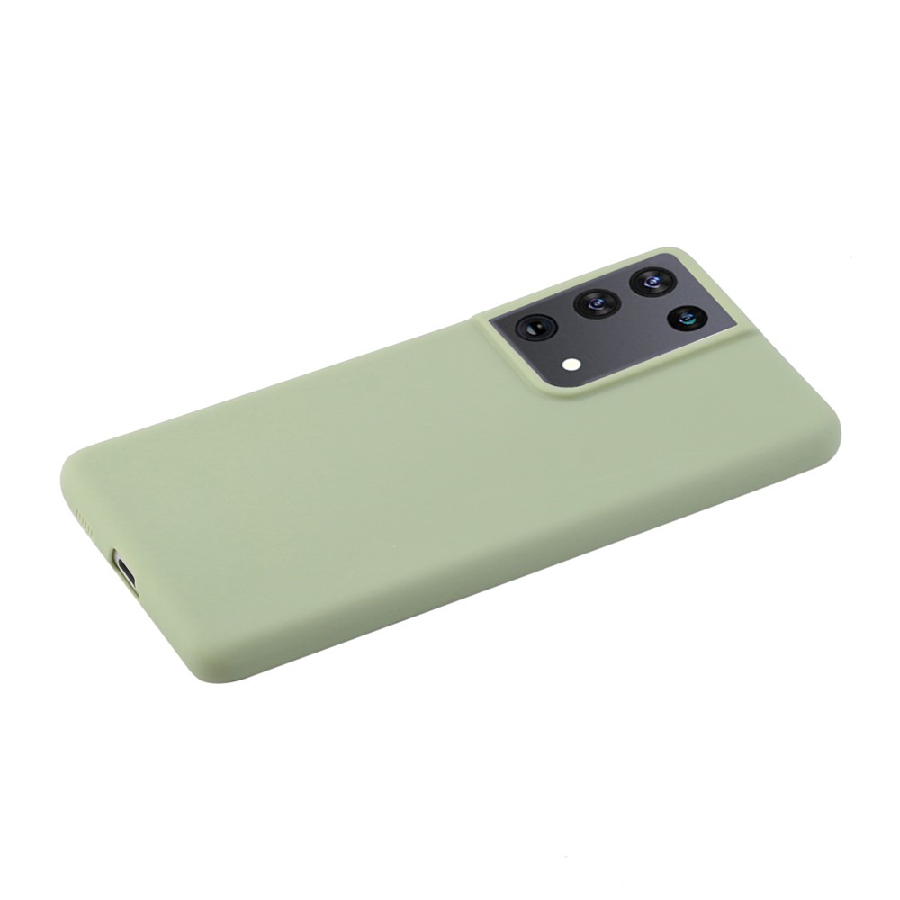 Candy Color Soft TPU Phone Shell for Samsung Galaxy S21 Ultra 5G - Green-2
