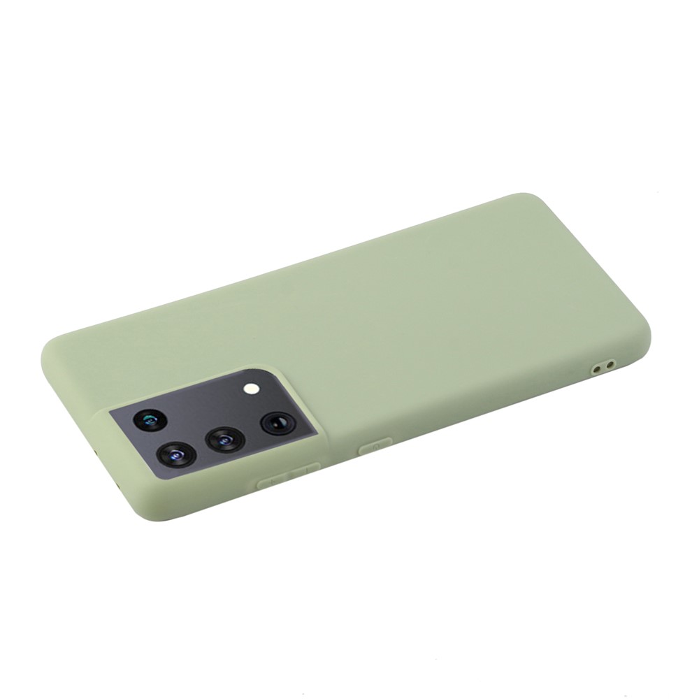 Candy Color Soft TPU Phone Shell for Samsung Galaxy S21 Ultra 5G - Green-3