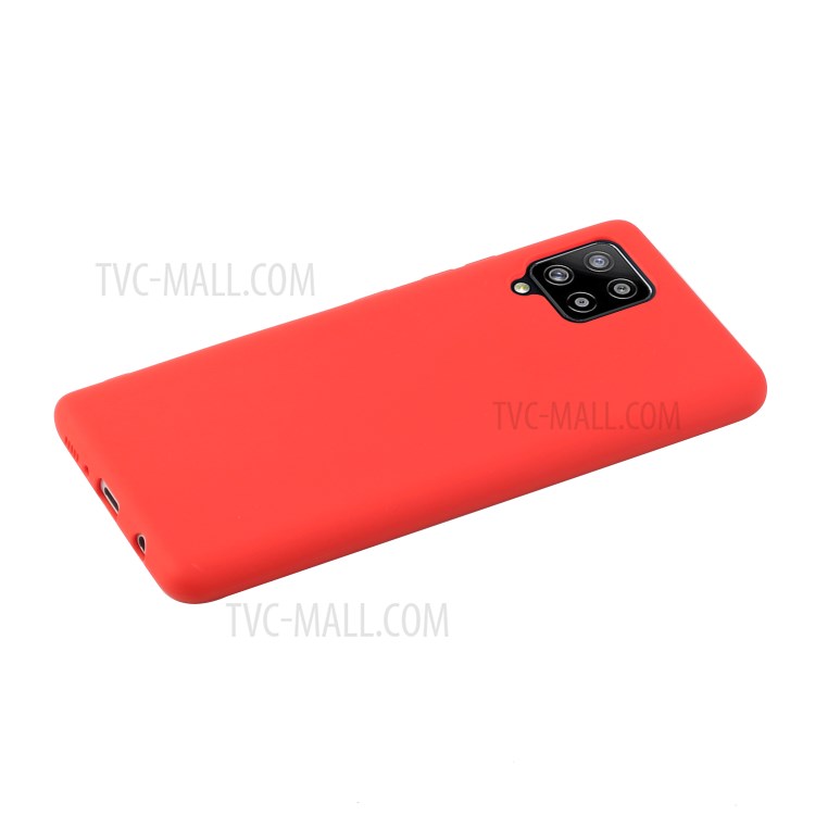 Candy Color Soft TPU Phone Cover for Samsung Galaxy A42 5G - Red-2